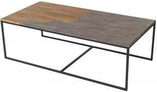 Стол журнальный Калифорния Китч (дуб американский/серый бетон)