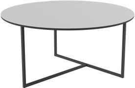 Стол журнальный Калифорния "Маджоре Glass" белая Lacobel