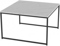 Стол журнальный Калифорния Овер (белый мрамор)