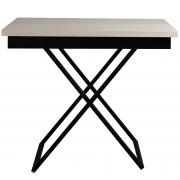 Стол-трансформер Левмар Apollo D36/S53 дуб анкор светлый/черные опоры