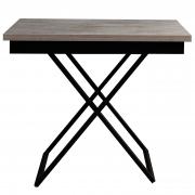 Стол-трансформер Левмар Apollo D51/S53 бетон/черные опоры