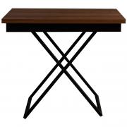 Стол-трансформер Левмар Apollo D44/S53 миланский орех/черные опоры