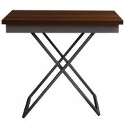 Стол-трансформер Левмар Apollo D44/S59 миланский орех/серебро