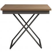 Стол-трансформер Левмар Apollo D89/S59 дуб сонома/серебро