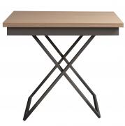 Стол-трансформер Левмар Apollo D31/S59 выбеленный дуб/серебро