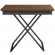 Стол-трансформер Левмар Apollo D38/S59 дуб вотан/серебро 