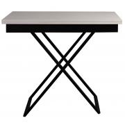 Стол-трансформер Левмар Apollo D78/S53 белый/черные опоры 