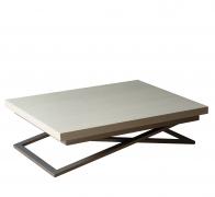 Стол-трансформер Левмар Compact D36/S59 (дуб анкор светлый/серебро)