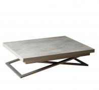Стол-трансформер Левмар Compact D51/S59 (бетон/серебро)