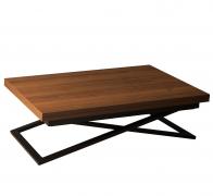 Стол-трансформер Левмар Compact D44/S53 (миланский орех/черные опоры)