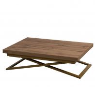 Стол-трансформер Левмар Compact D38/S90 (дуб вотан/золото)