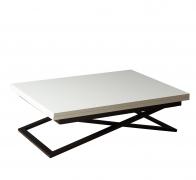 Стол-трансформер Левмар Compact D78/S53 (белый/черные опоры)