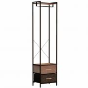 Комод Локи с вешалкой Коричневый/Коричневый