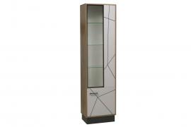 Шкаф Гамма 54.01-01 (Правый) (Таксония/Черный/ПВХ Грей)