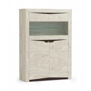 Шкаф Лючия 33.15 (Бетон Пайн Белый/Венге)