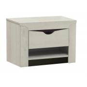 Тумба прикроватная Лючия 33.12 (Бетон Пайн Белый/Венге)