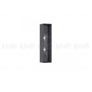 Шкаф Оливия навесной открытый (Графит/Мрамор Глянец)