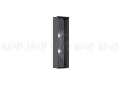 Шкаф Оливия навесной открытый (Графит/Мрамор Глянец)