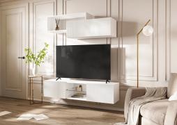 Гостиная Челси (комп. 1) Белый/Белый глянец