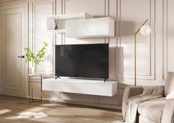 Гостиная Челси (комп. 2) Белый/Белый глянец