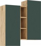 Шкаф Флэш навесной (Дуб Крафт / Браш Мени Грин)