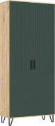 Шкаф Флэш (Прихожая) (Дуб Крафт/Браш Мени Грин)