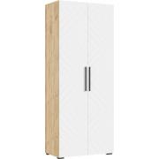 Шкаф Флэш 900 (Дуб Крафт/Браш Вайт)