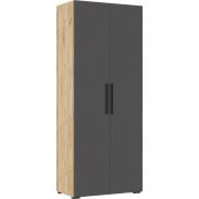 Шкаф Флэш 900 (Дуб Крафт/Браш Графит)