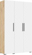 Шкаф Флэш 1350 (Дуб Крафт/Браш Вайт)