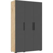 Шкаф Флэш 1350 (Дуб Крафт/Браш Графит)
