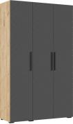 Шкаф Флэш 1350 (Дуб Крафт/Браш Графит)