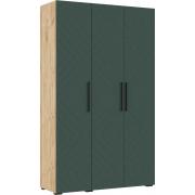 Шкаф Флэш 1350 (Дуб Крафт/Браш Мени Грин)