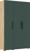 Шкаф Флэш 1350 (Дуб Крафт/Браш Мени Грин)