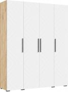Шкаф Флэш 1800 (Дуб Крафт/Браш Вайт)