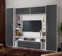 Гостиная Гармония (Белый/Графит Софт)