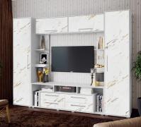 Гостиная Гармония (Белый/Мрамор Золото)