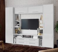 Гостиная Гармония (Белый/Пластер бьянко)