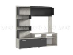 Стенка Рица (Крафт Белый/Графит)