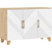 Комод Ирис (Дуб Крафт/Браш Вайт)