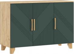 Комод Ирис (Дуб Крафт/Браш Мени Грин)
