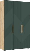 Шкаф Ирис (1350 мм) (Дуб Крафт/Браш Мени Грин)