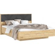 Кровать Ирис парящая (Дуб Крафт/Браш Графит)