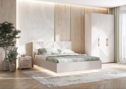 Спальный гарнитур Ирис (комплект 1) (Кашемир)