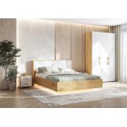 Спальный гарнитур Ирис (комплект 1) (Дуб Крафт/Браш Вайт)