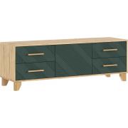 ТВ тумба Ирис (Дуб Крафт/Мени Грин)