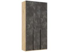 Шкаф Марвэл 3-х ств. (1200) с доп. ящиками (Дуб Крафт/Мальта Грей)