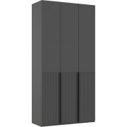 Шкаф Марвэл 3-х ств. (1200) (Графит/Браш Графит)