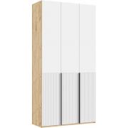 Шкаф Марвэл 3-х ств. (1200) (Дуб Крафт/Браш Вайт)