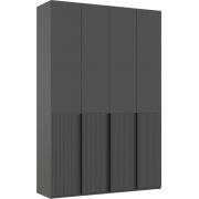 Шкаф Марвэл 4-х ств. (1600) (Графит/Браш Графит)