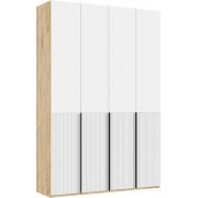 Шкаф Марвэл 4-х ств. (1600) (Дуб Крафт/Браш Вайт)